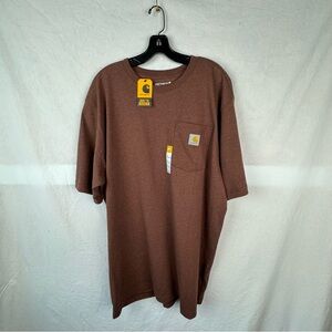 Carhartt Men's Brown T-Shirt, Tall